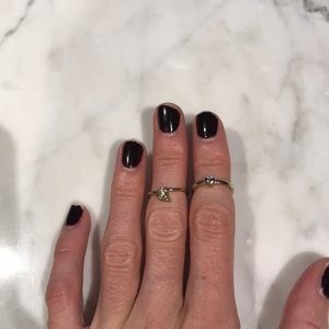 Set of 2 Gold Stacking Rings